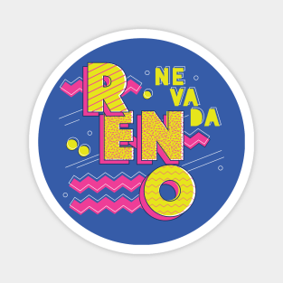 Retro 90s Reno, Nevada Magnet